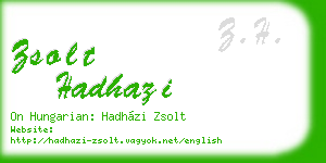 zsolt hadhazi business card