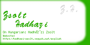 zsolt hadhazi business card